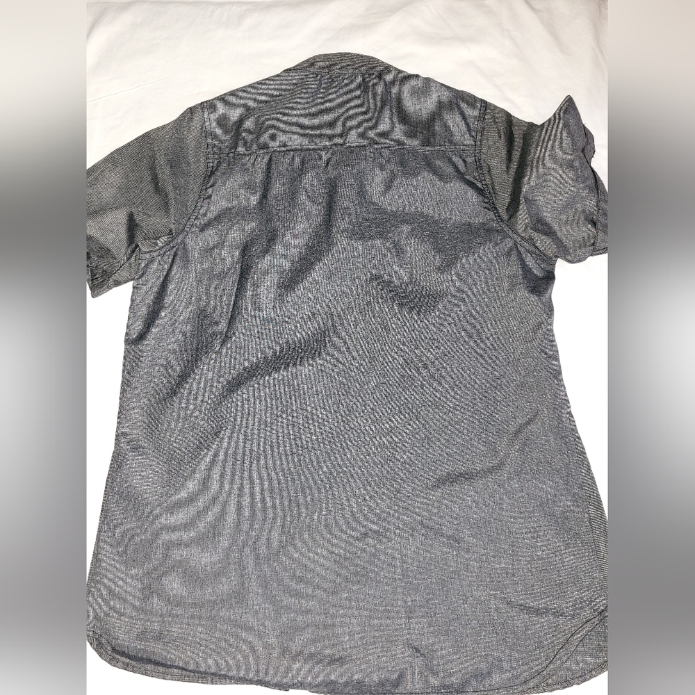 Faded Glory Men's Gray Short Sleeve Shirt* - Picture 2 of 3